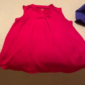 Worthington pink/red blouse tank